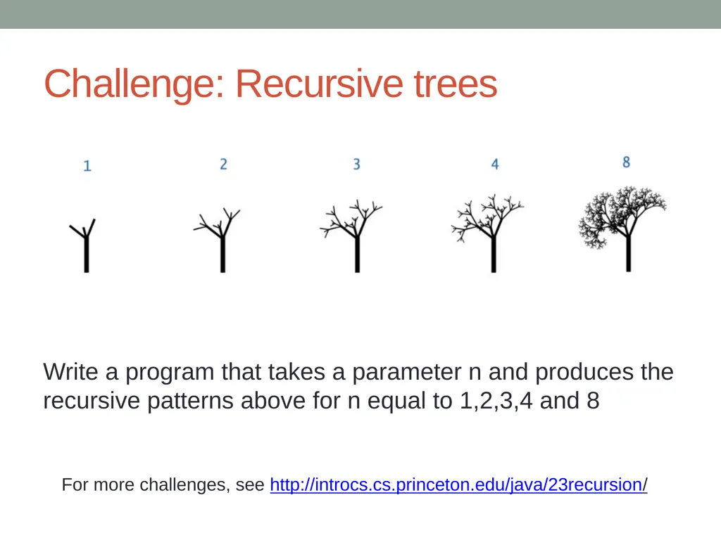 Recursion CITS1001 2 Scope of this lecture Concept - slide 39 of 40
