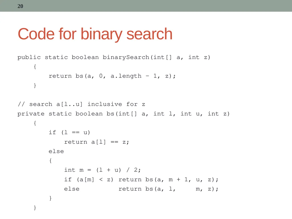 Recursion CITS1001 2 Scope of this lecture Concept - slide 20 of 40
