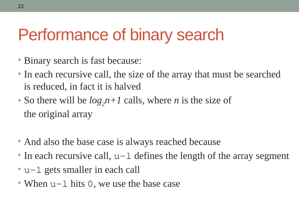 Recursion CITS1001 2 Scope of this lecture Concept - slide 22 of 40
