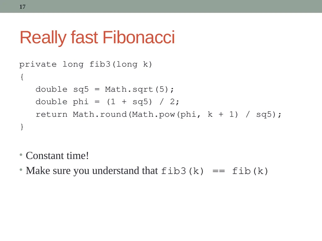 Recursion CITS1001 2 Scope of this lecture Concept - slide 17 of 40