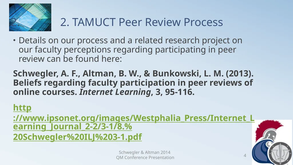 Research Analysis of Faculty Peer Review Comments - slide 4 of 50