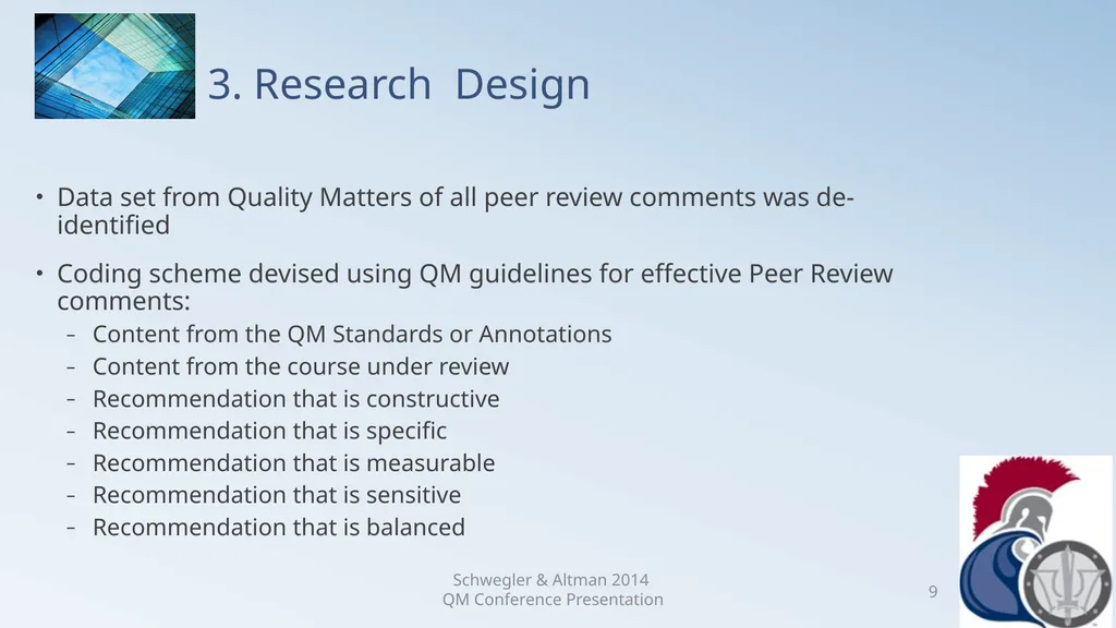Research Analysis of Faculty Peer Review Comments - slide 9 of 50