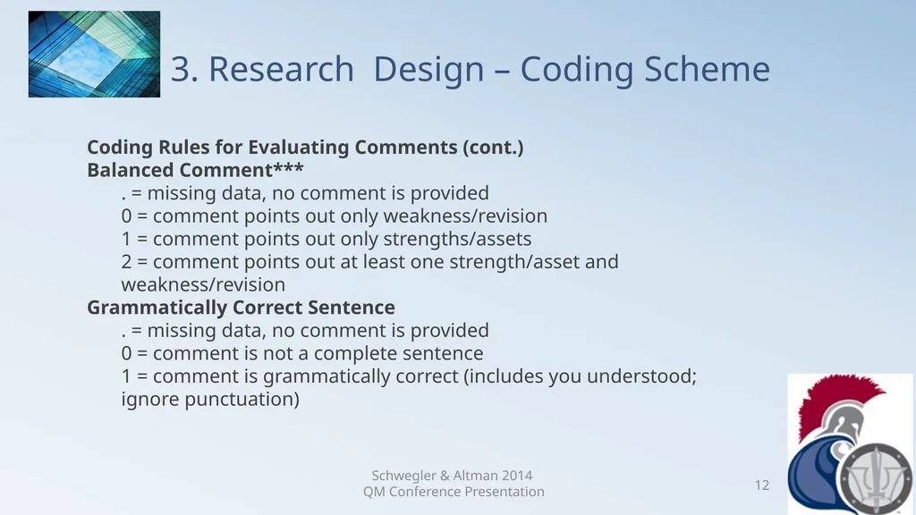 Research Analysis of Faculty Peer Review Comments - slide 12 of 50