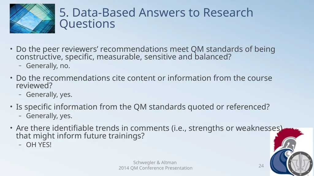 Research Analysis of Faculty Peer Review Comments - slide 24 of 50