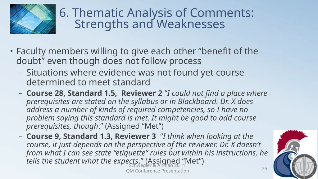 Research Analysis of Faculty Peer Review Comments - slide 25 of 50