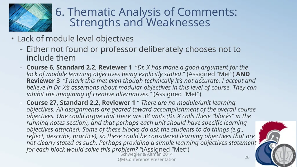 Research Analysis of Faculty Peer Review Comments - slide 26 of 50