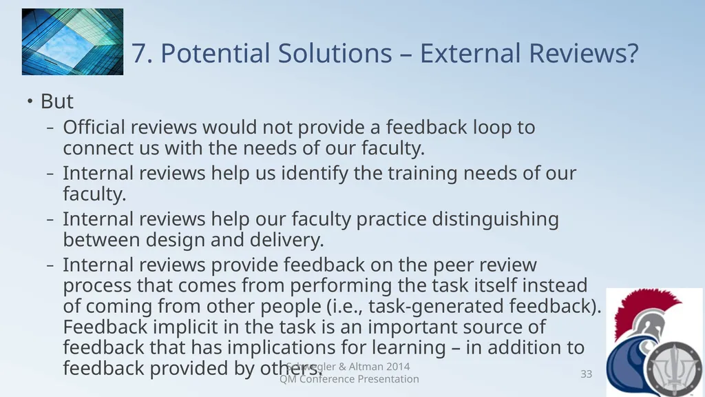 Research Analysis of Faculty Peer Review Comments - slide 33 of 50