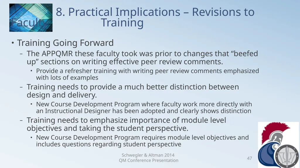 Research Analysis of Faculty Peer Review Comments - slide 47 of 50