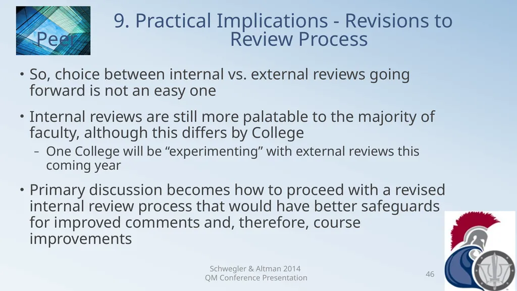 Research Analysis of Faculty Peer Review Comments - slide 46 of 50