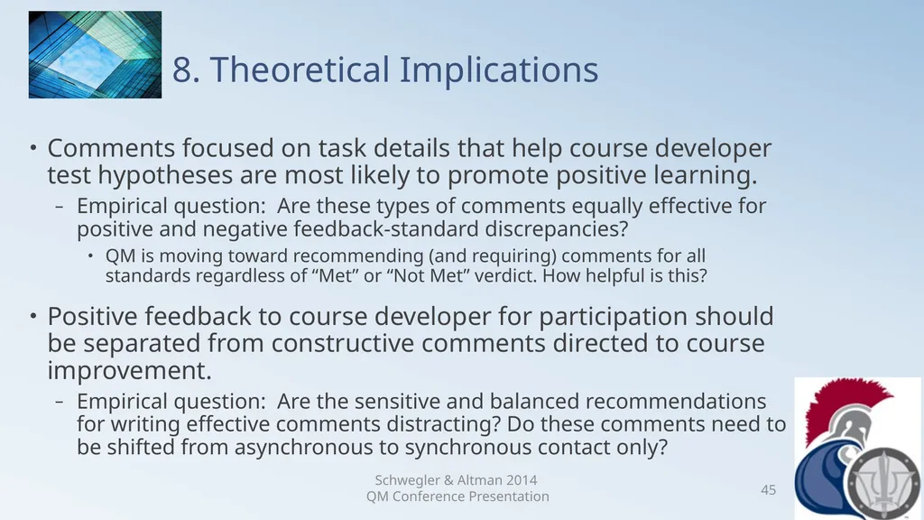 Research Analysis of Faculty Peer Review Comments - slide 45 of 50