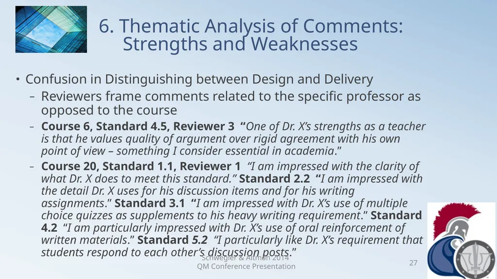 Research Analysis of Faculty Peer Review Comments - slide 27 of 50