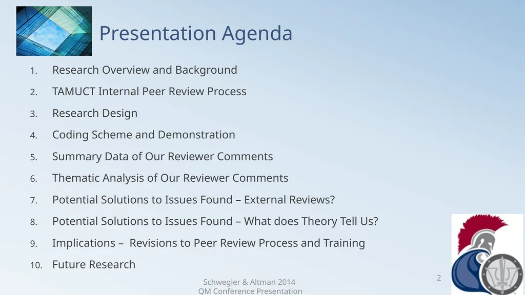 Research Analysis of Faculty Peer Review Comments - slide 2 of 50