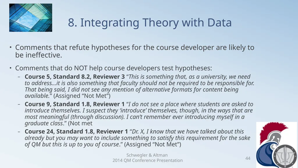 Research Analysis of Faculty Peer Review Comments - slide 44 of 50