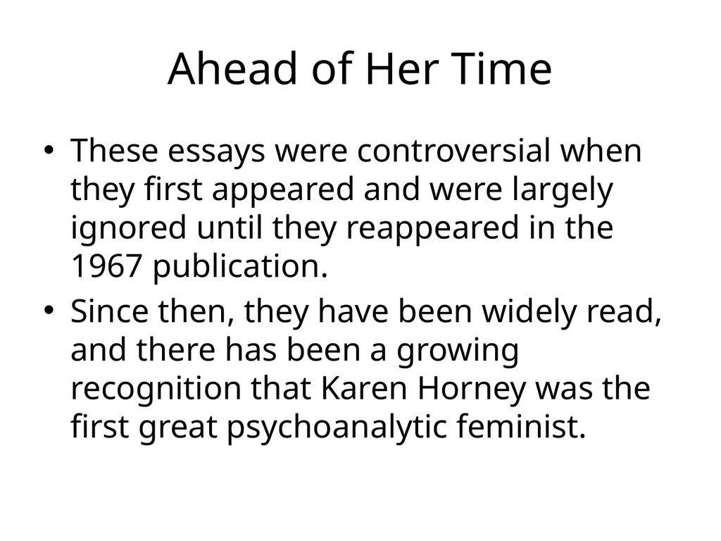 Karen Danielsen Horney Horney was a powerful - slide 12 of 18