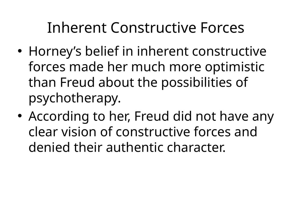 Karen Danielsen Horney Horney was a powerful - slide 2 of 18