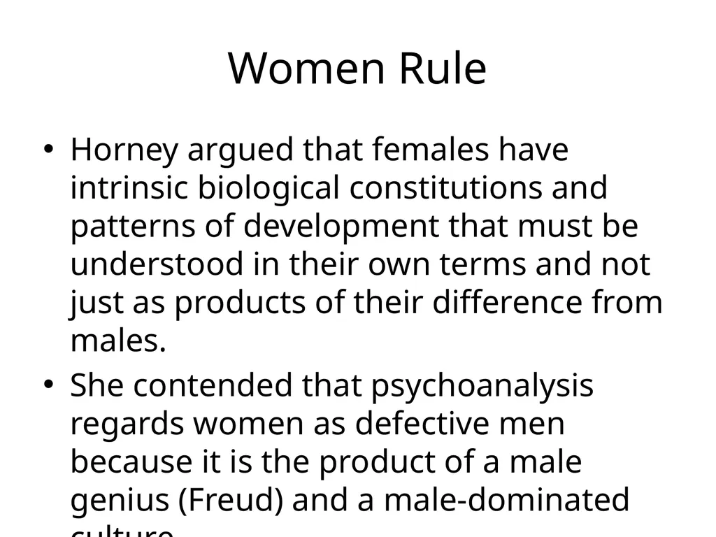 Karen Danielsen Horney Horney was a powerful - slide 13 of 18