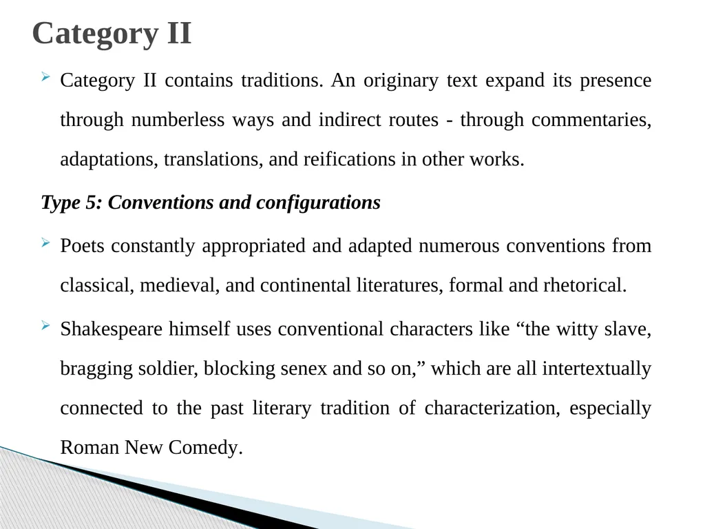 Seven types of intertextuality This article is a - slide 15 of 26