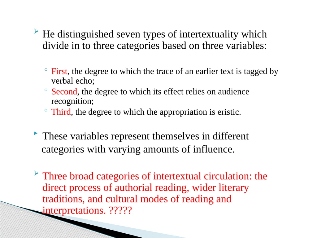 Seven types of intertextuality This article is a - slide 3 of 26