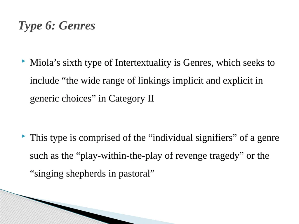 Seven types of intertextuality This article is a - slide 17 of 26