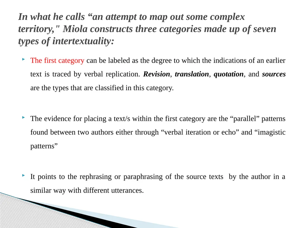 Seven types of intertextuality This article is a - slide 5 of 26