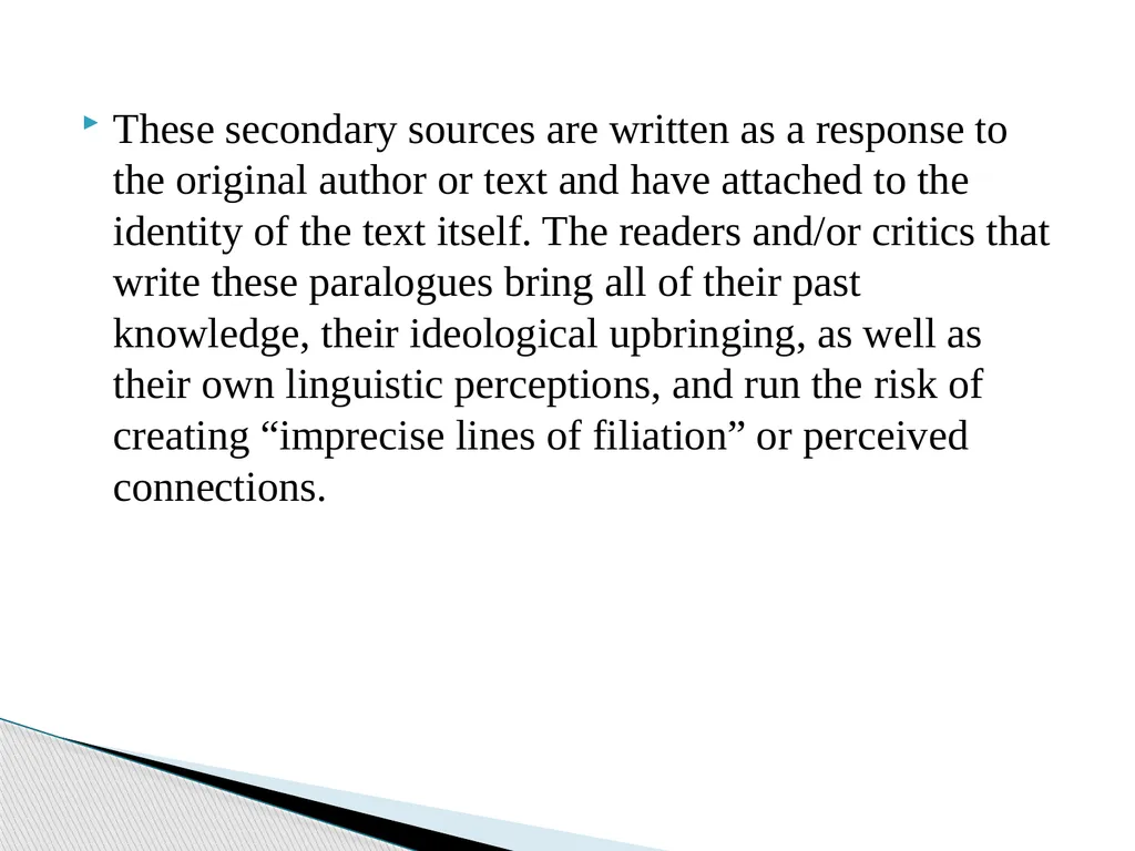 Seven types of intertextuality This article is a - slide 23 of 26