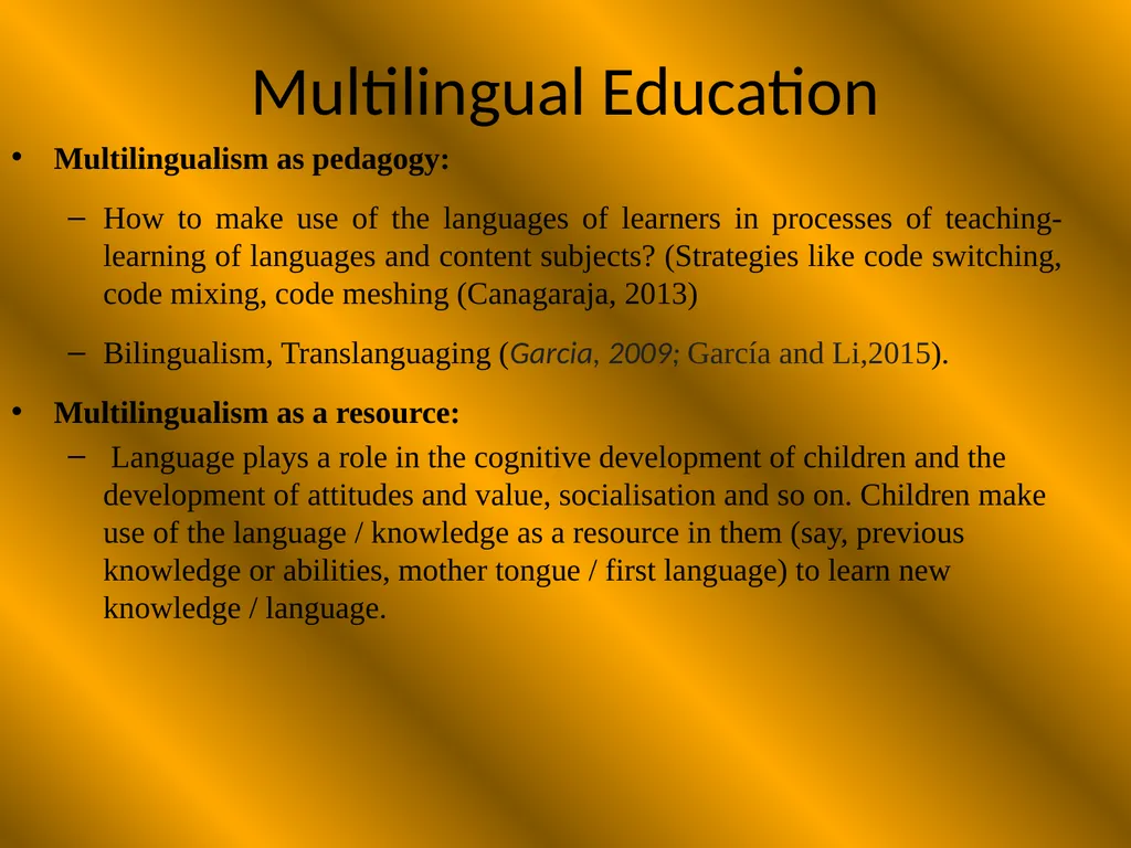 Language Pedagogy If we know how children learn or - slide 24 of 35