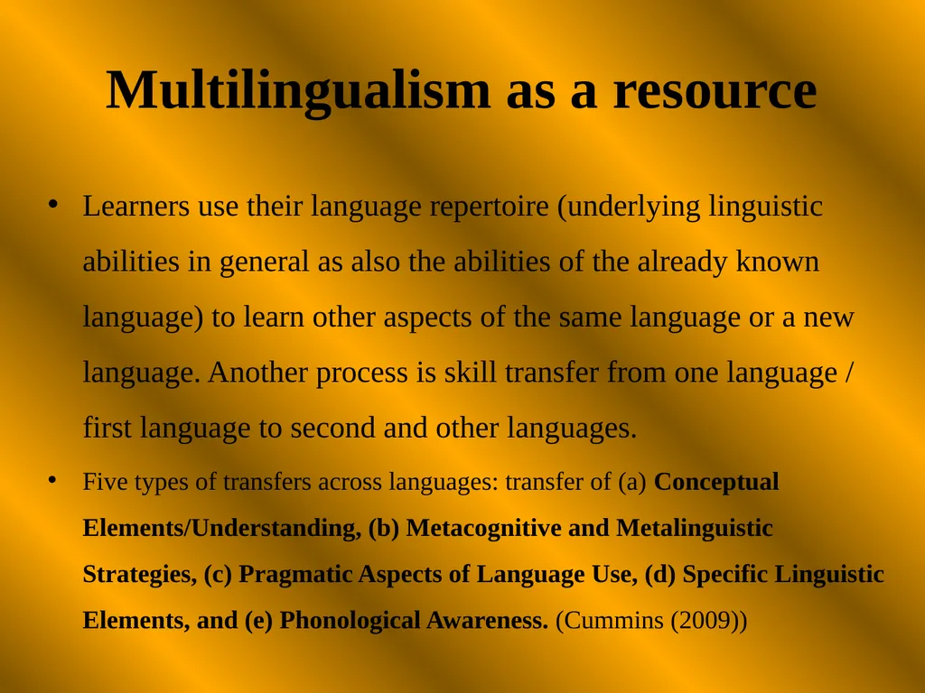 Language Pedagogy If we know how children learn or - slide 25 of 35