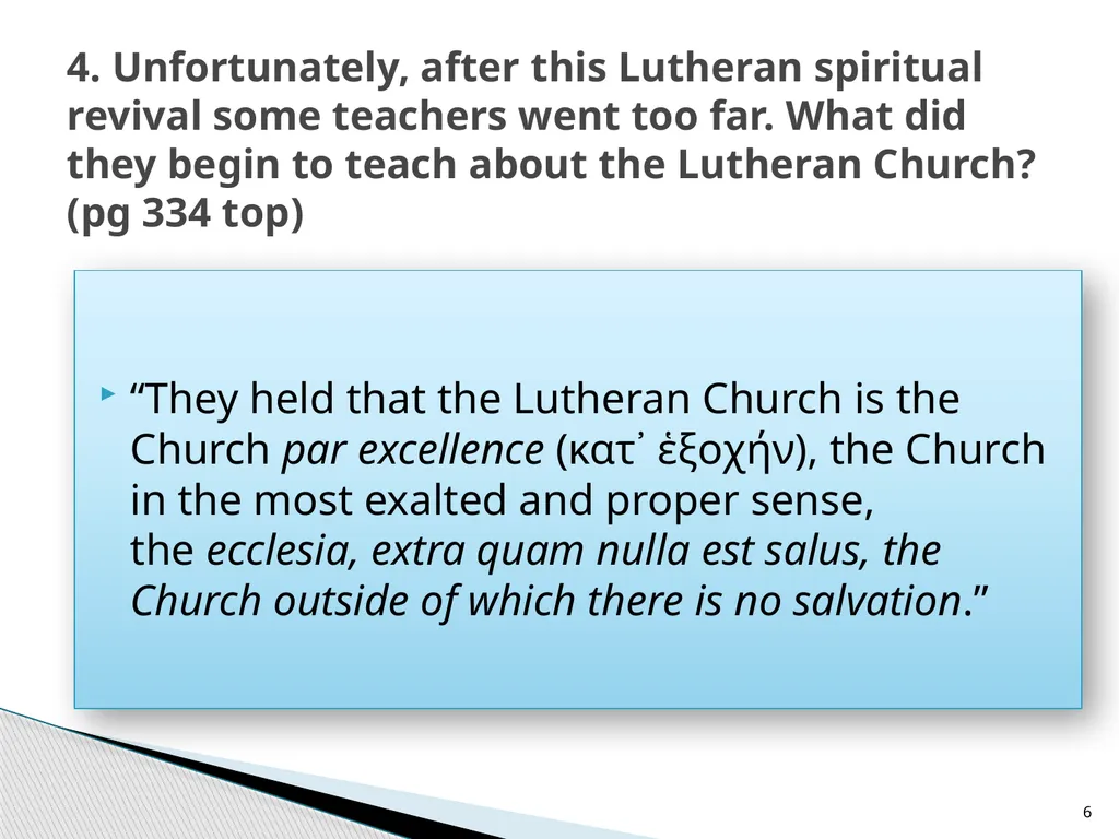 The Proper Distinction Between Law and Gospel by - slide 6 of 27