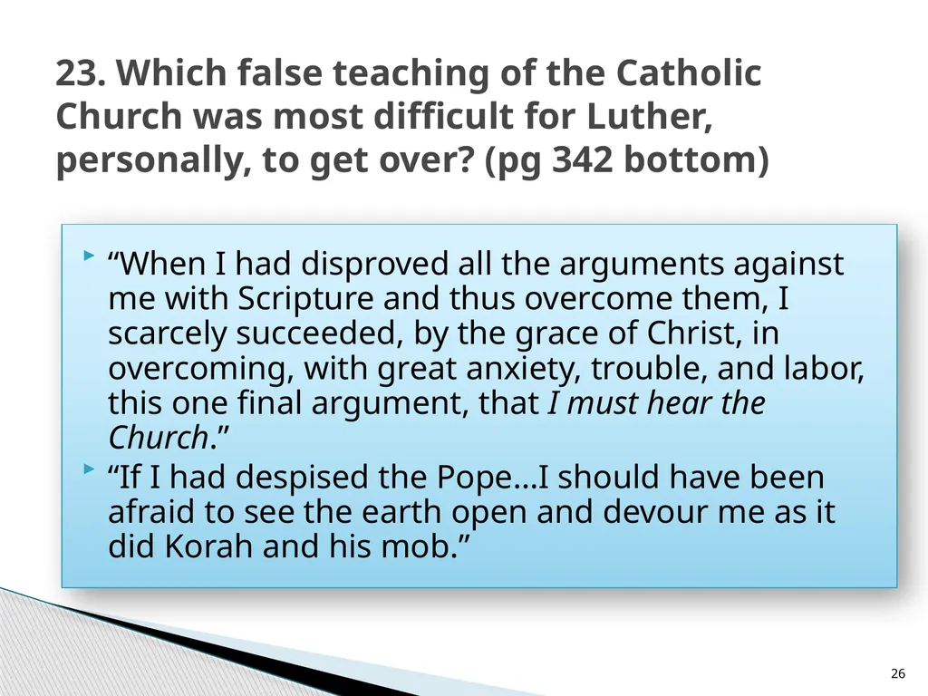 The Proper Distinction Between Law and Gospel by - slide 26 of 27