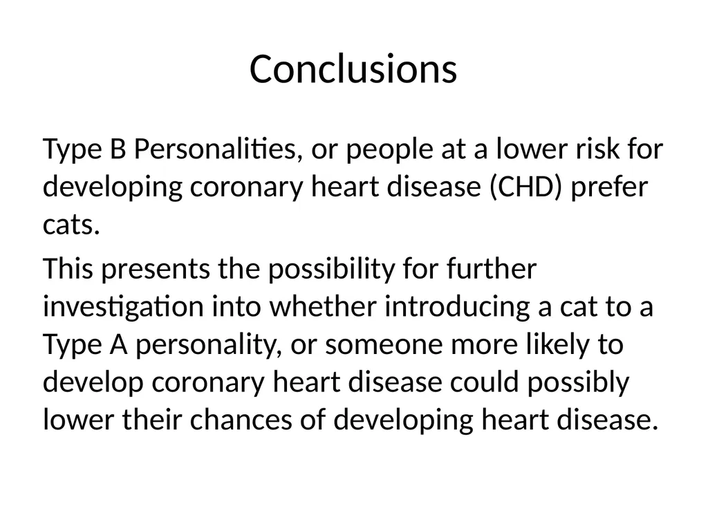 Personality Types and their Relation to Pet - slide 11 of 12