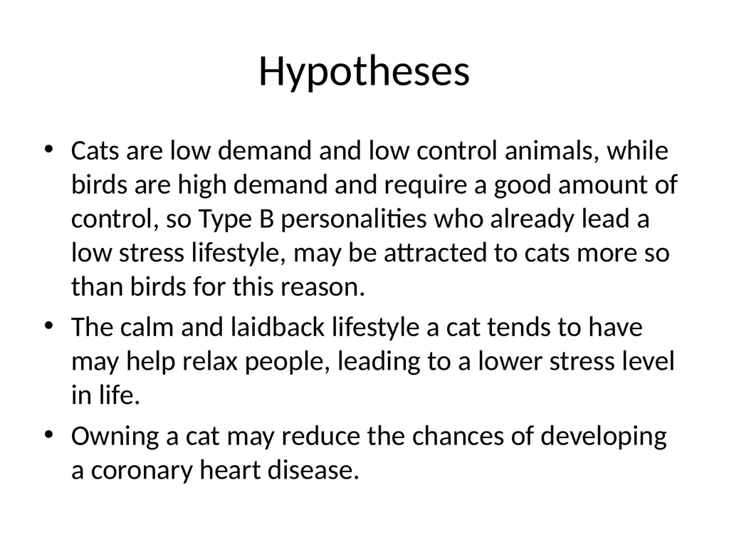 Personality Types and their Relation to Pet - slide 9 of 12