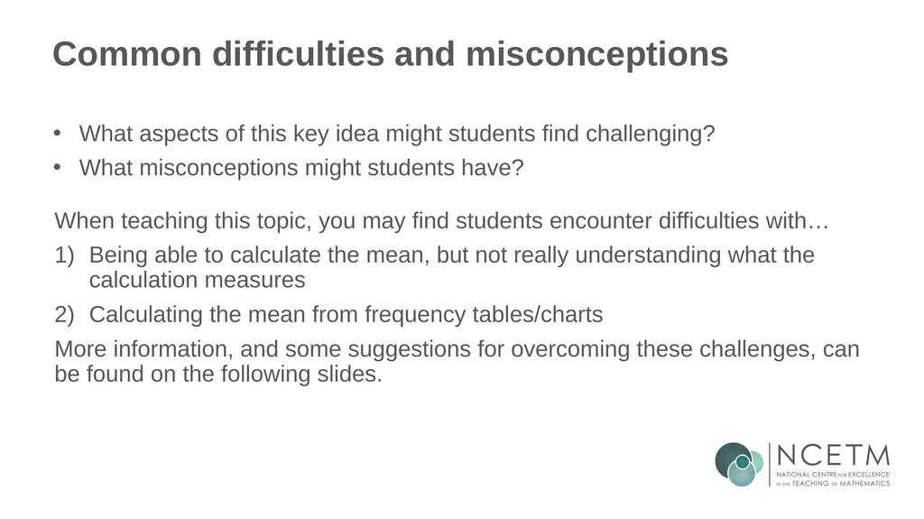 KS3 Mastery PD Materials: Exemplified Key Ideas - slide 12 of 43