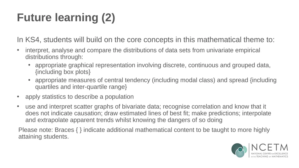 KS3 Mastery PD Materials: Exemplified Key Ideas - slide 42 of 43