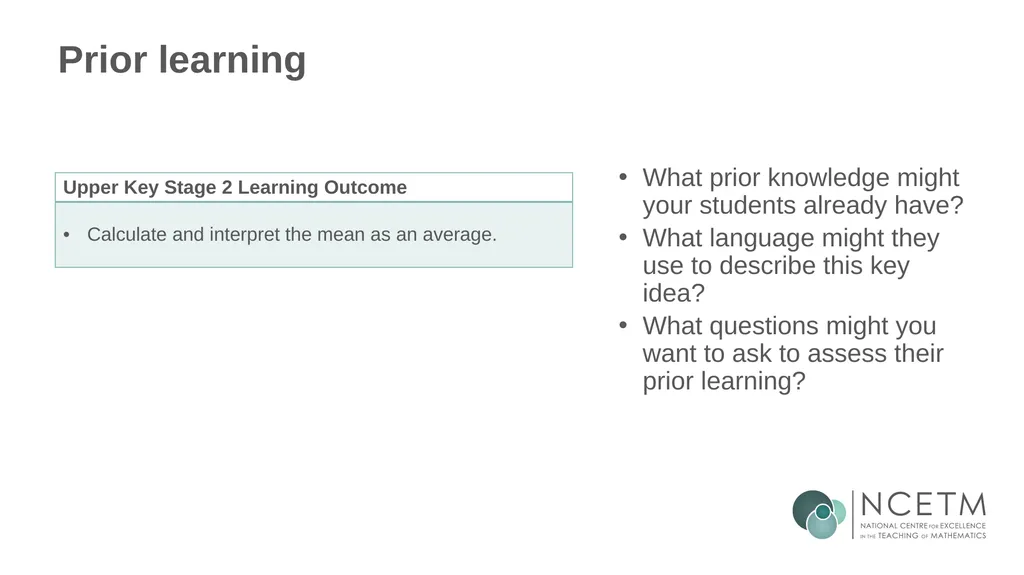 KS3 Mastery PD Materials: Exemplified Key Ideas - slide 8 of 43