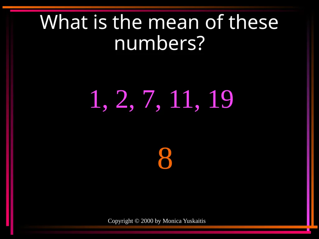 Mean, Median, Mode & Range By Mr. Clutter VMS - slide 14 of 44