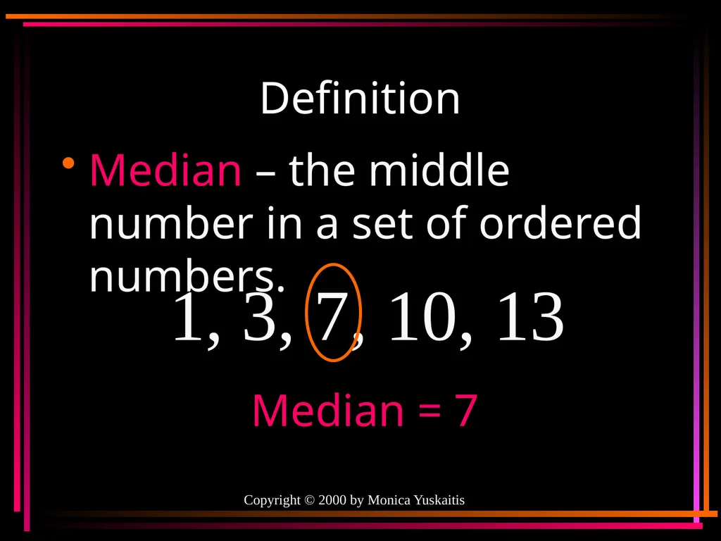 Mean, Median, Mode & Range By Mr. Clutter VMS - slide 17 of 44