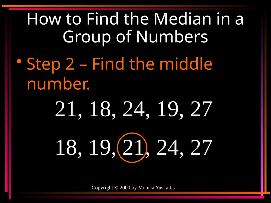 Mean, Median, Mode & Range By Mr. Clutter VMS - slide 19 of 44