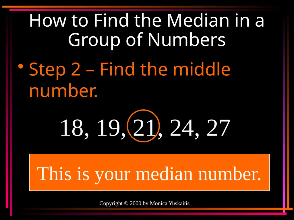 Mean, Median, Mode & Range By Mr. Clutter VMS - slide 20 of 44