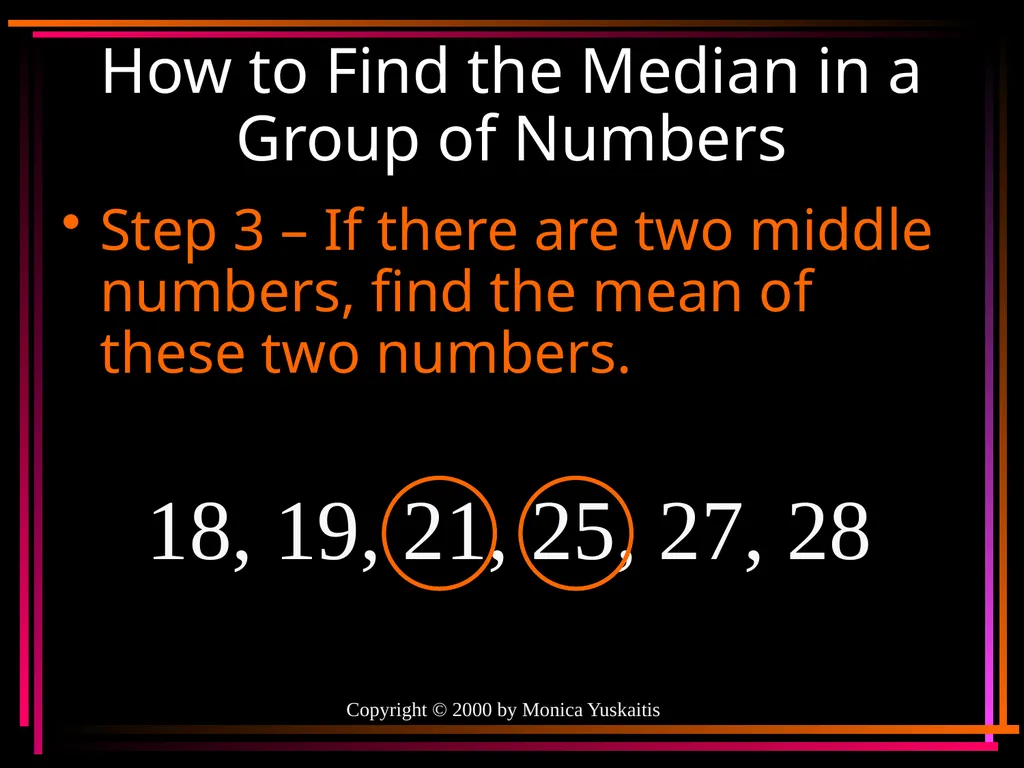 Mean, Median, Mode & Range By Mr. Clutter VMS - slide 21 of 44