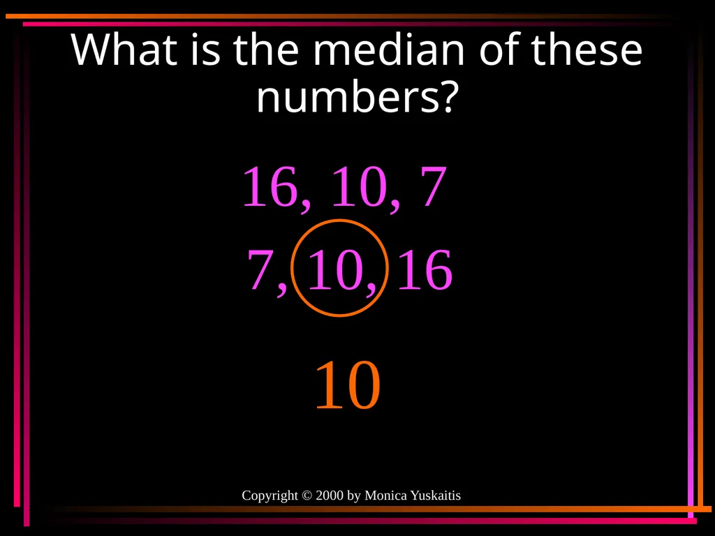 Mean, Median, Mode & Range By Mr. Clutter VMS - slide 23 of 44