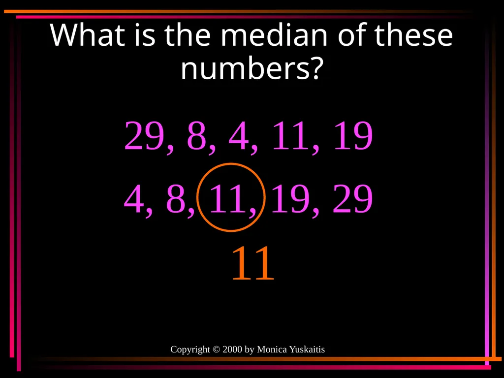 Mean, Median, Mode & Range By Mr. Clutter VMS - slide 24 of 44