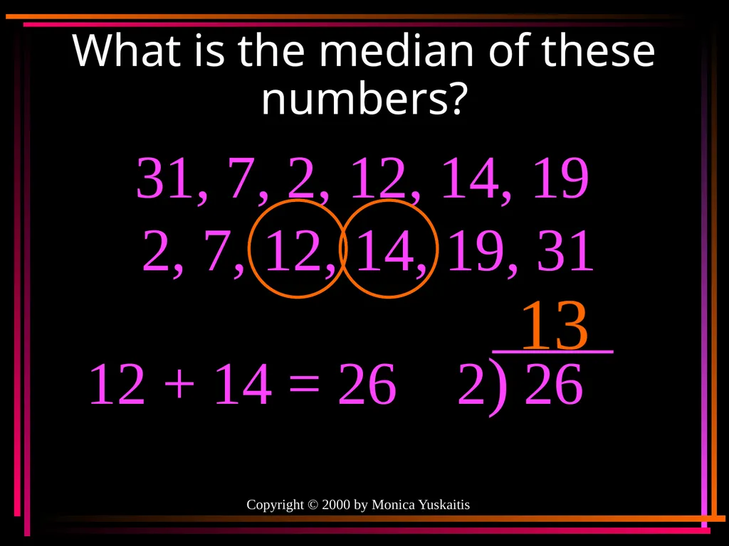 Mean, Median, Mode & Range By Mr. Clutter VMS - slide 25 of 44