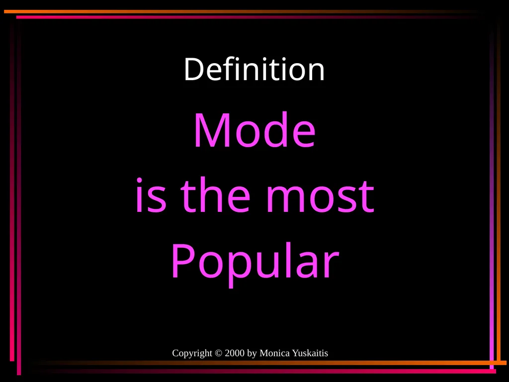 Mean, Median, Mode & Range By Mr. Clutter VMS - slide 27 of 44