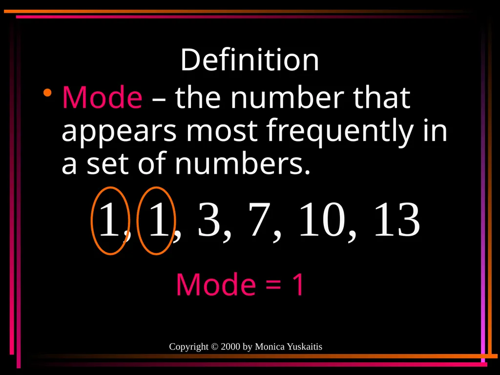 Mean, Median, Mode & Range By Mr. Clutter VMS - slide 29 of 44