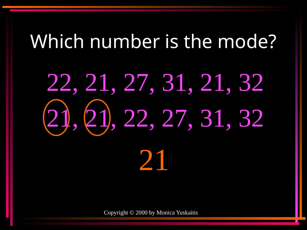 Mean, Median, Mode & Range By Mr. Clutter VMS - slide 34 of 44
