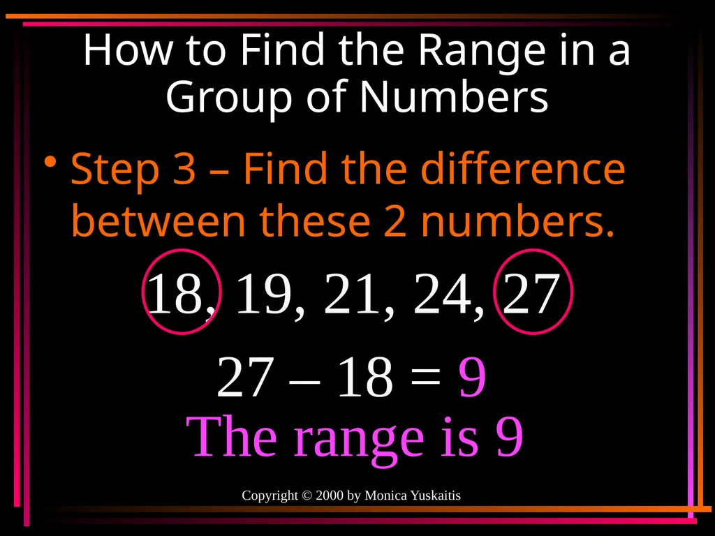 Mean, Median, Mode & Range By Mr. Clutter VMS - slide 39 of 44