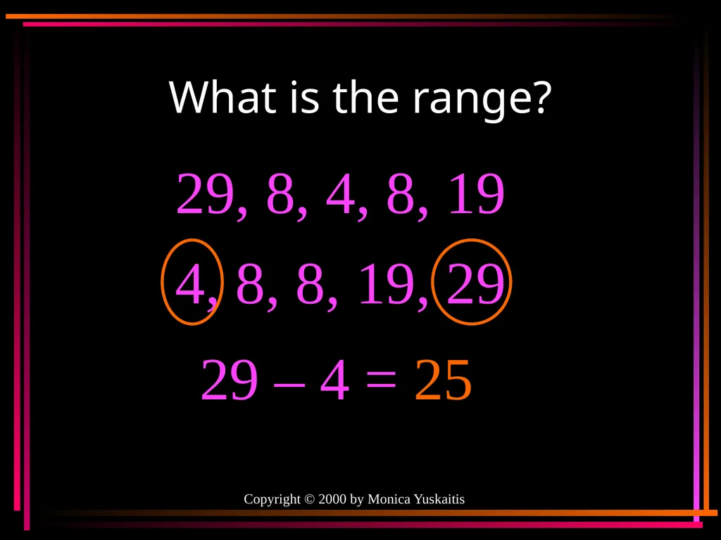 Mean, Median, Mode & Range By Mr. Clutter VMS - slide 40 of 44