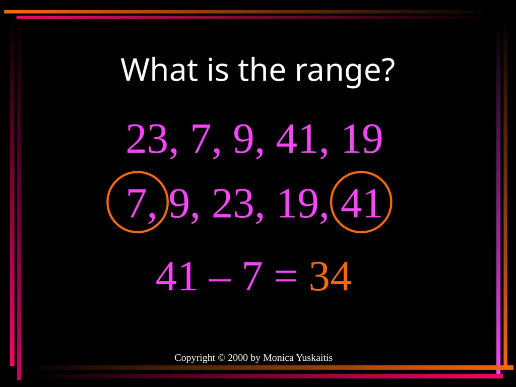 Mean, Median, Mode & Range By Mr. Clutter VMS - slide 43 of 44