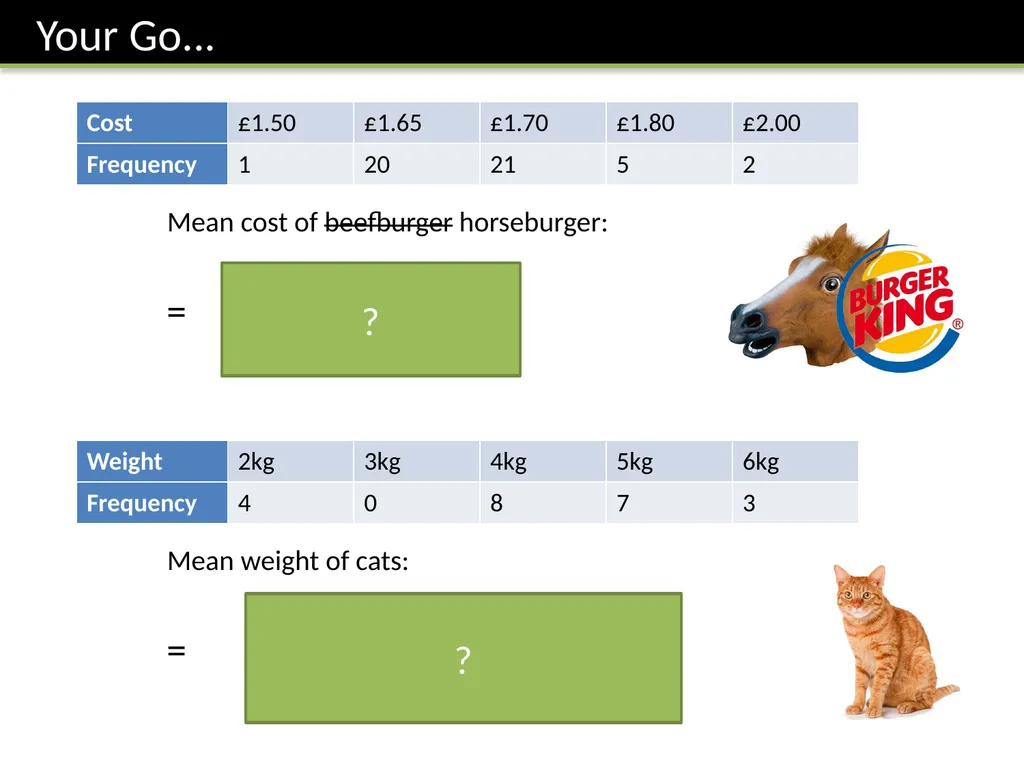 KS3 Mean, Mode, Range Dr J Frost - slide 10 of 14