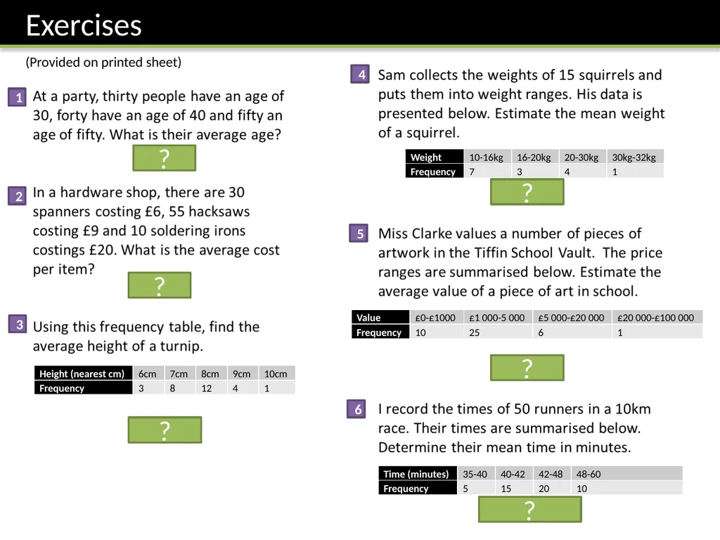 KS3 Mean, Mode, Range Dr J Frost - slide 13 of 14